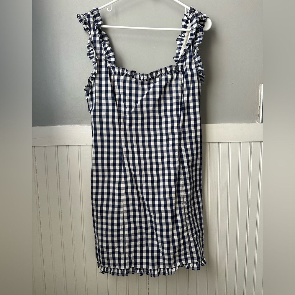 J Crew gingham dress. Size 10.